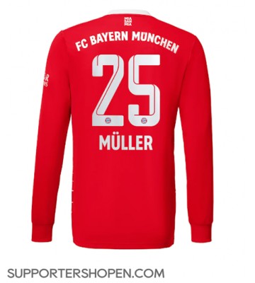 Bayern Munich Thomas Muller #25 Hemma Matchtröja 2022-23 Långärmad